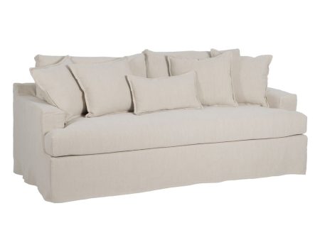 Sofa Black Cream 215 x 94 x 94 cm For Cheap