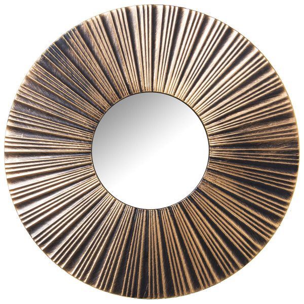 Mirror Set Alexandra House Living Golden Plastic 2 x 88 x 46 cm Circular Cheap