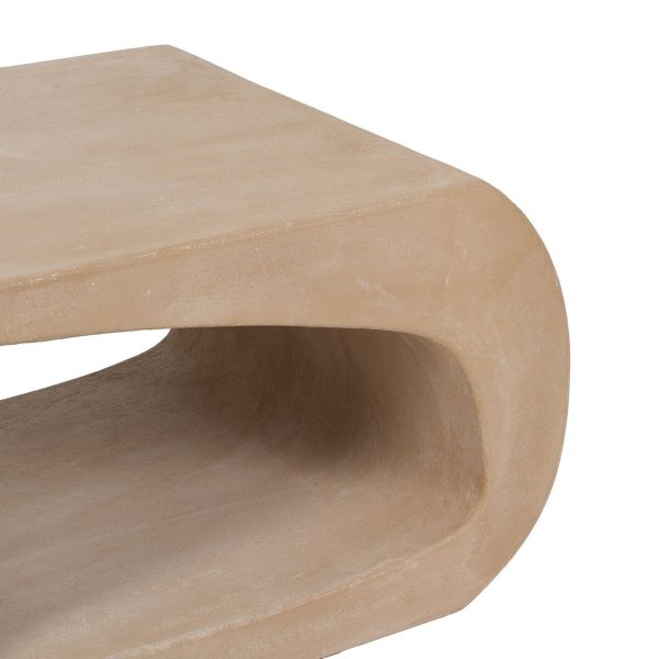 Centre Table WILMA Beige 100 x 60 x 45 cm For Discount