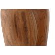 Vase Home ESPRIT Natural Dark brown Teak 25 x 25 x 40 cm For Cheap