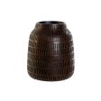 Vase Home ESPRIT Brown Black Resin Colonial 19 x 19 x 21 cm Online now