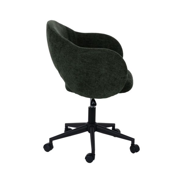 Office Chair Black Green 56 x 56 x 85 cm on Sale