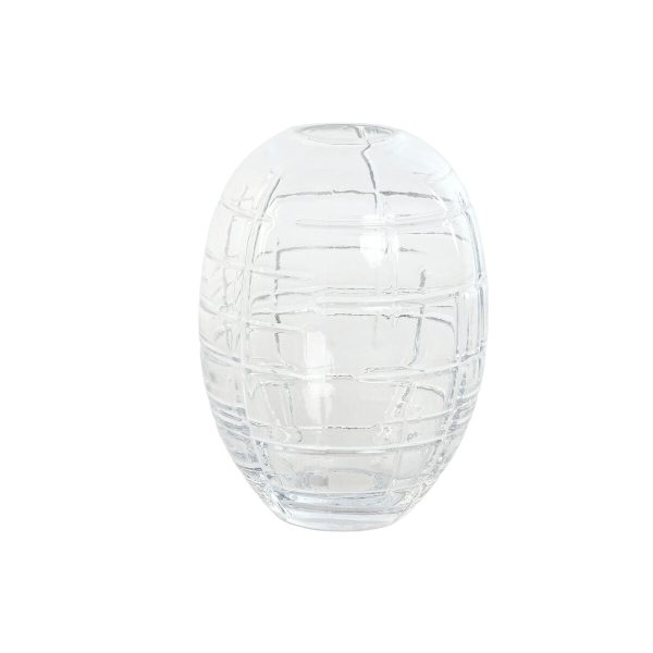 Vase Home ESPRIT Transparent Crystal Modern 12 x 12 x 17 cm Discount