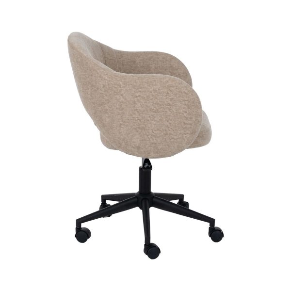 Office Chair Black Beige 56 x 56 x 85 cm Online