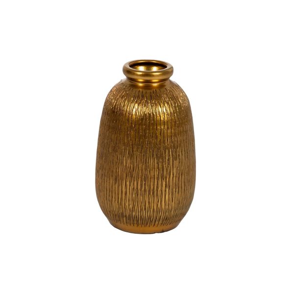 Vase Golden Ceramic 21 x 21 x 30 cm Online