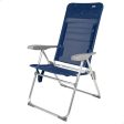 Beach Chair Aktive Slim Foldable Navy Blue 47 x 107 x 66 cm (4 Units) on Sale