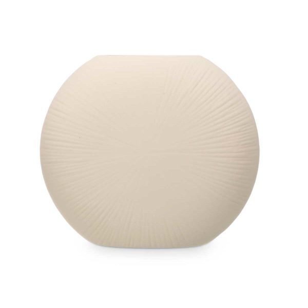 Vase Beige Ceramic 29 x 26 x 11 cm (4 Units) Circular Cheap