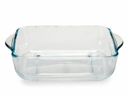 Baking tray Borcam With handles 1,9 L 22 x 6 x 25,5 cm (6 Units) For Discount