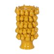 Vase Yellow Ceramic 23,5 x 23,5 x 40 cm Supply