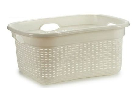 Basket 986485 White Plastic 25 L 42,5 x 25,5 x 63,5 cm Cheap