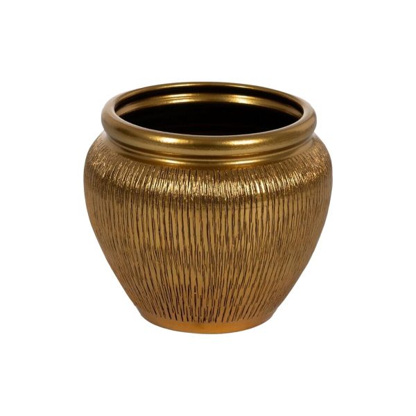 Vase Golden Ceramic 30 x 30 x 28 cm Online now