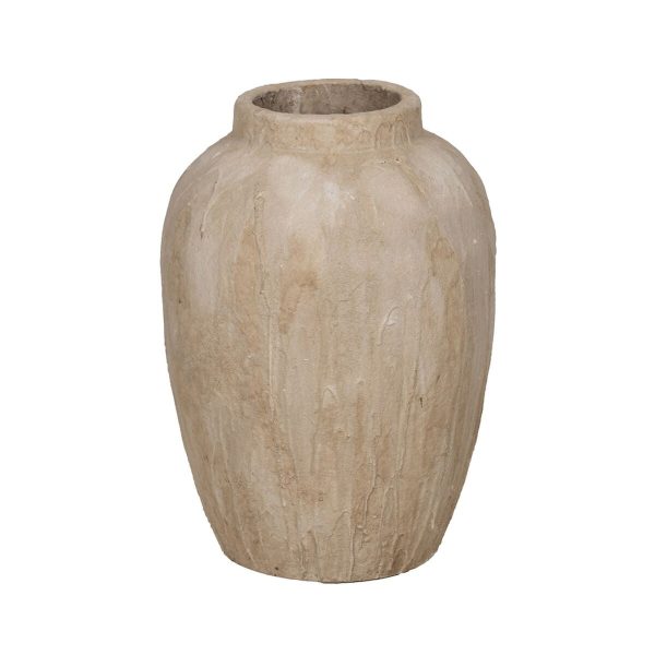 Vase Beige Ceramic 42,5 x 42,5 x 58 cm Online Sale