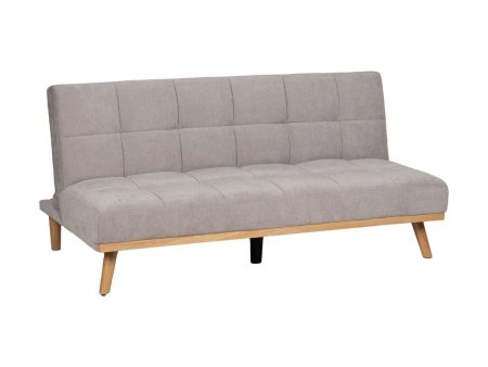 Sofabed Grey Natural 178 x 94 x 86 cm Cheap