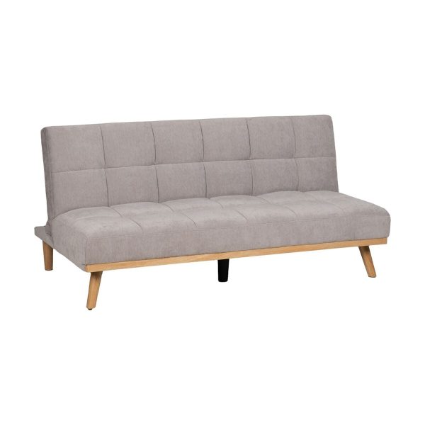 Sofabed Grey Natural 178 x 94 x 86 cm Cheap