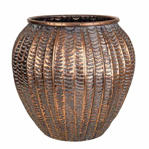 Planter Alexandra House Living Golden Iron 35 x 32 x 35 cm Sale