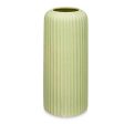 Vase Green Dolomite 16 x 40 x 16 cm (4 Units) Stripes Online Sale