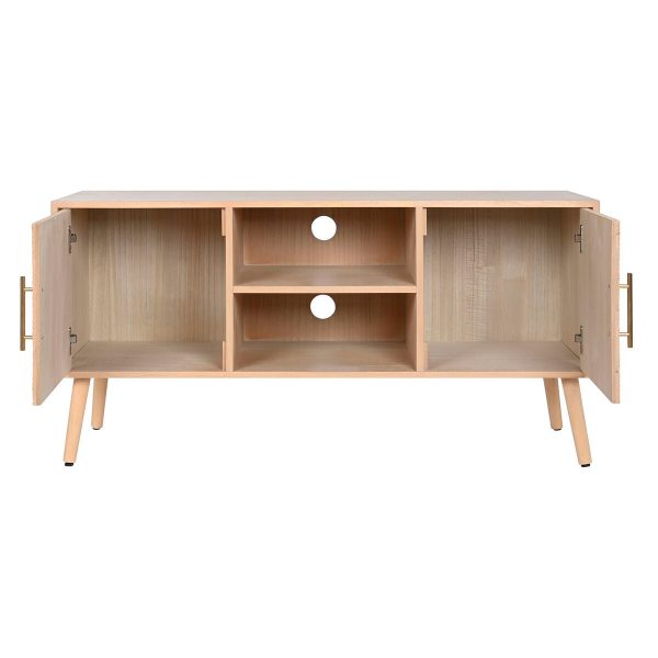 TV furniture Home ESPRIT Natural Paolownia wood MDF Wood 120 x 40 x 60 cm For Cheap