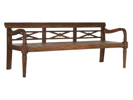 Bench Home ESPRIT Dark brown Teak 190 x 70 x 75 cm Sale