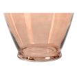 Vase Home ESPRIT Amber Crystal Modern 16 x 16 x 27 cm Discount