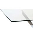 Dining Table DKD Home Decor Transparent Metal Crystal 150 x 90 x 75 cm Discount