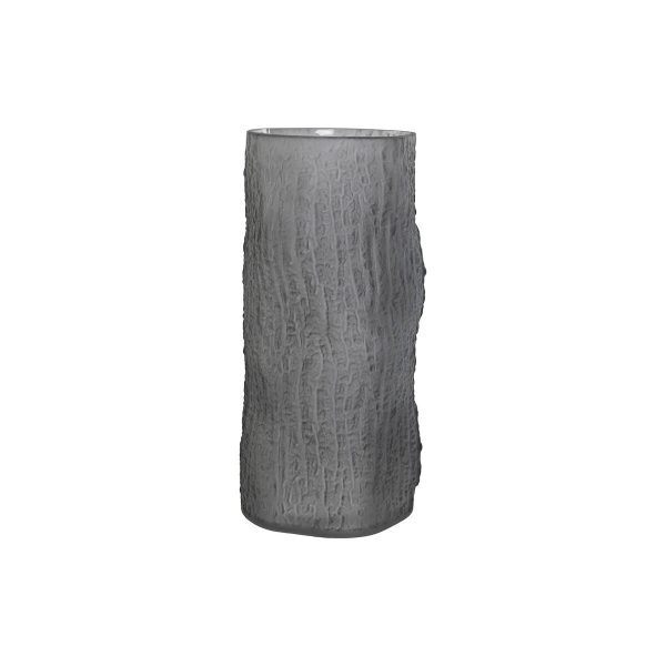 Vase Home ESPRIT Grey Crystal Modern 14 x 14 x 31,5 cm For Sale