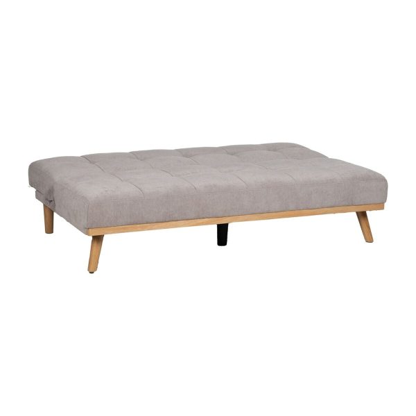 Sofabed Grey Natural 178 x 94 x 86 cm Cheap