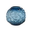 Vase Home ESPRIT Blue Crystal Modern 21,5 x 21,5 x 19 cm Discount