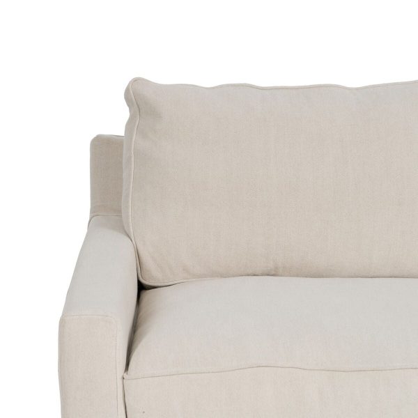 Sofa Cream 260 x 100 x 83 cm Online