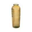 Vase Yellow recycled glass 27 x 27 x 72 cm For Cheap