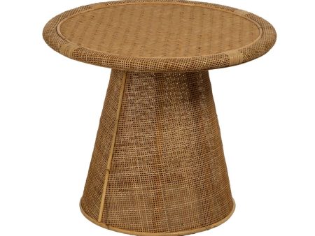 Side table RATÁN Beige 59 x 59 x 49,5 cm Online now