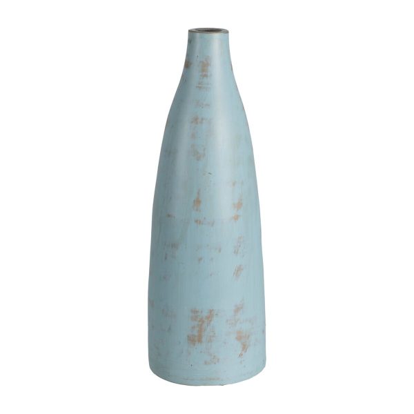 Vase Turquoise Terracotta 23 x 25 x 64 cm Online Hot Sale