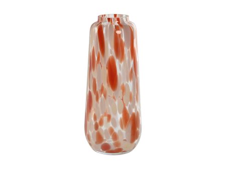 Vase Home ESPRIT Cream Terracotta Crystal Modern 12,5 x 12,5 x 30 cm Cheap