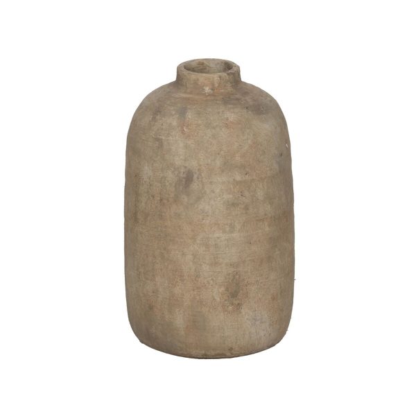 Vase Grey Ceramic 16 x 16 x 27 cm Online Hot Sale