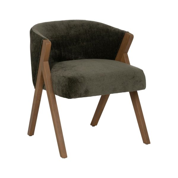 Dining Chair Polyester Wood Foam 58 x 59,5 x 68,5 cm For Discount