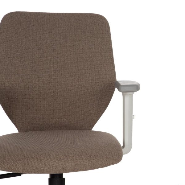 Office Chair White Taupe 63 x 59 x 94,5 cm Discount