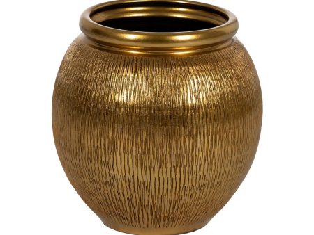 Vase Golden Ceramic 38 x 38 x 40 cm Sale