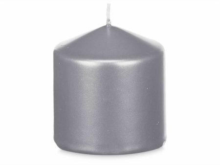 Candle Acorde 92533 Silver 7 x 7,5 x 7 cm (24 Units) Supply