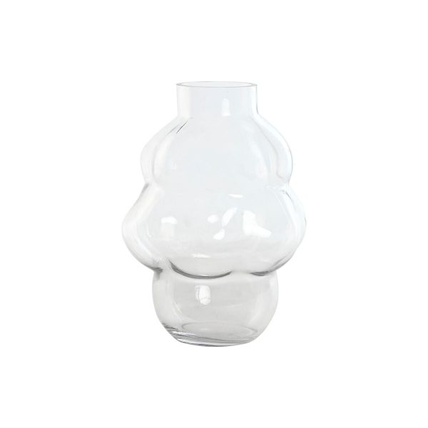 Vase Home ESPRIT Transparent Crystal 24 x 22 x 32 cm Online now