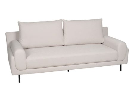 Sofa Cream 216 x 86 x 90 cm on Sale