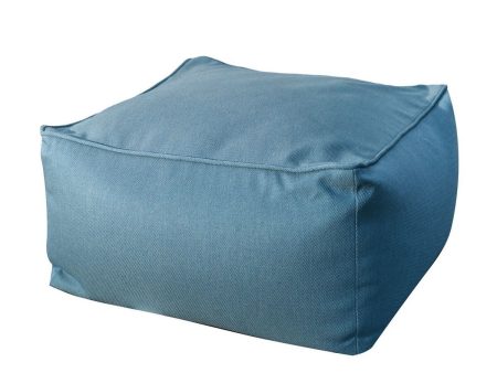 Pouffe Gissele 70 x 70 x 36 cm Blue Discount