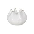 Vase White Ceramic 24,5 x 24,5 x 18 cm Online Sale