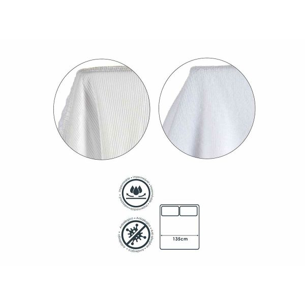 Mattress protector White 135 x 195 cm (6 Units) Fashion