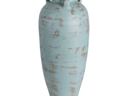 Vase Turquoise Terracotta 26 x 28 x 60 cm Online now