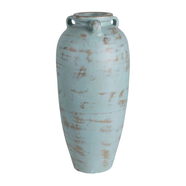 Vase Turquoise Terracotta 26 x 28 x 60 cm Online now