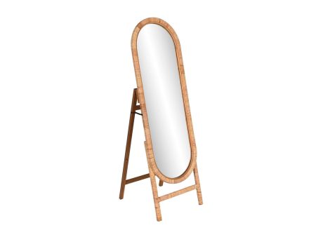 Dressing Mirror Home ESPRIT Natural 46,5 x 48 x 150,5 cm For Sale