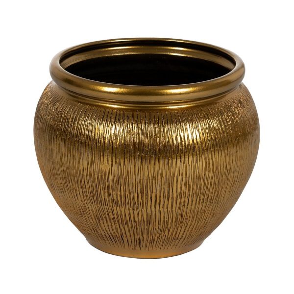 Vase Golden Ceramic 39 x 39 x 40 cm For Cheap