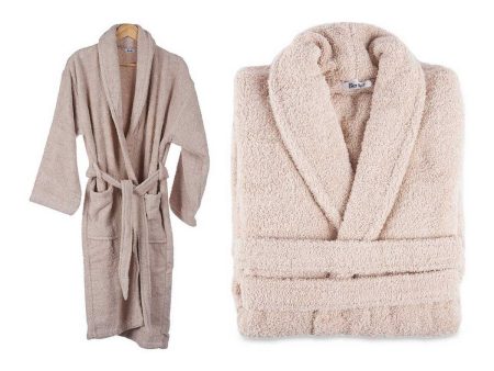 Dressing Gown Beige (M L) on Sale