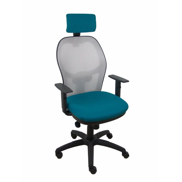 Office Chair with Headrest Jorquera P&C 10CRNCR Grey Green Blue Fashion