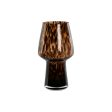 Vase Home ESPRIT Brown Black Crystal Modern 16,5 x 16,5 x 29 cm Discount