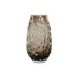 Vase Home ESPRIT Dark brown Crystal Modern 17 x 17 x 30 cm For Sale